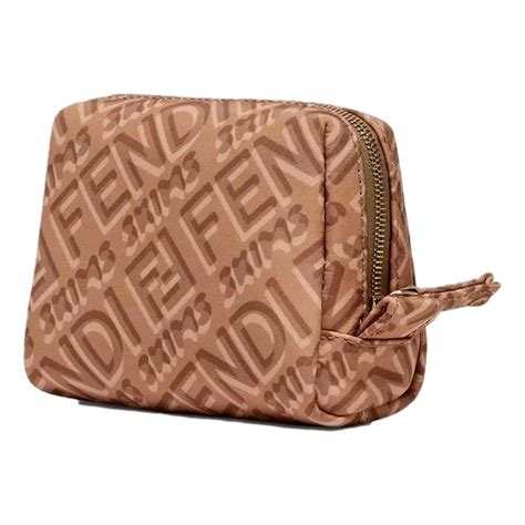 fendi skims makeup pouch|FENDI x Skims Nylon Sand Small Beauty Pouch 8N0179.